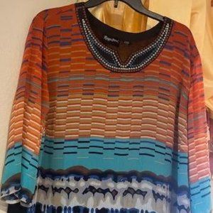 Maggie Barnes Multi- Colored Top